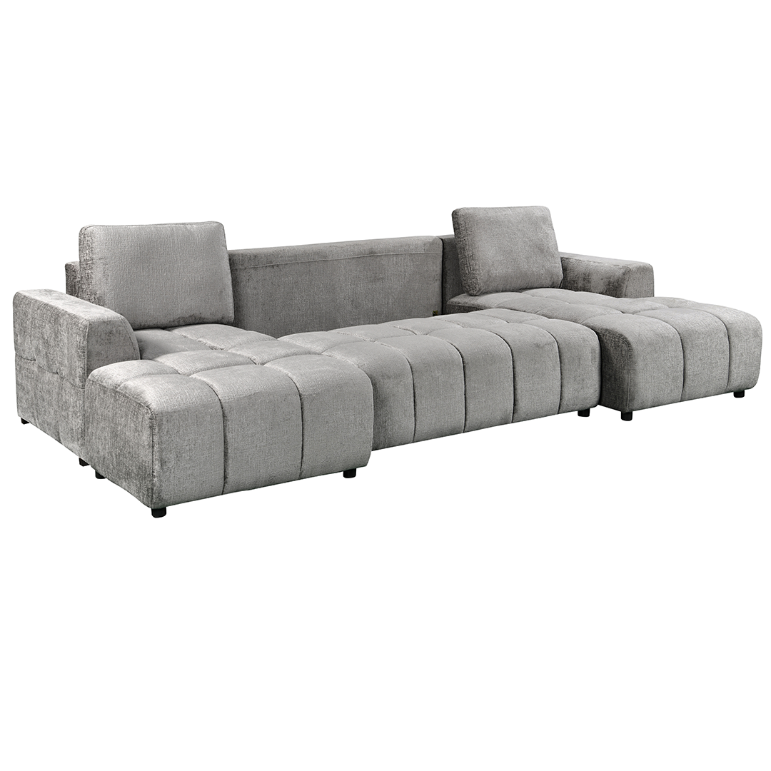 Plush Fabric Luxury Sofa Bed U Shape Corner - Shanghai