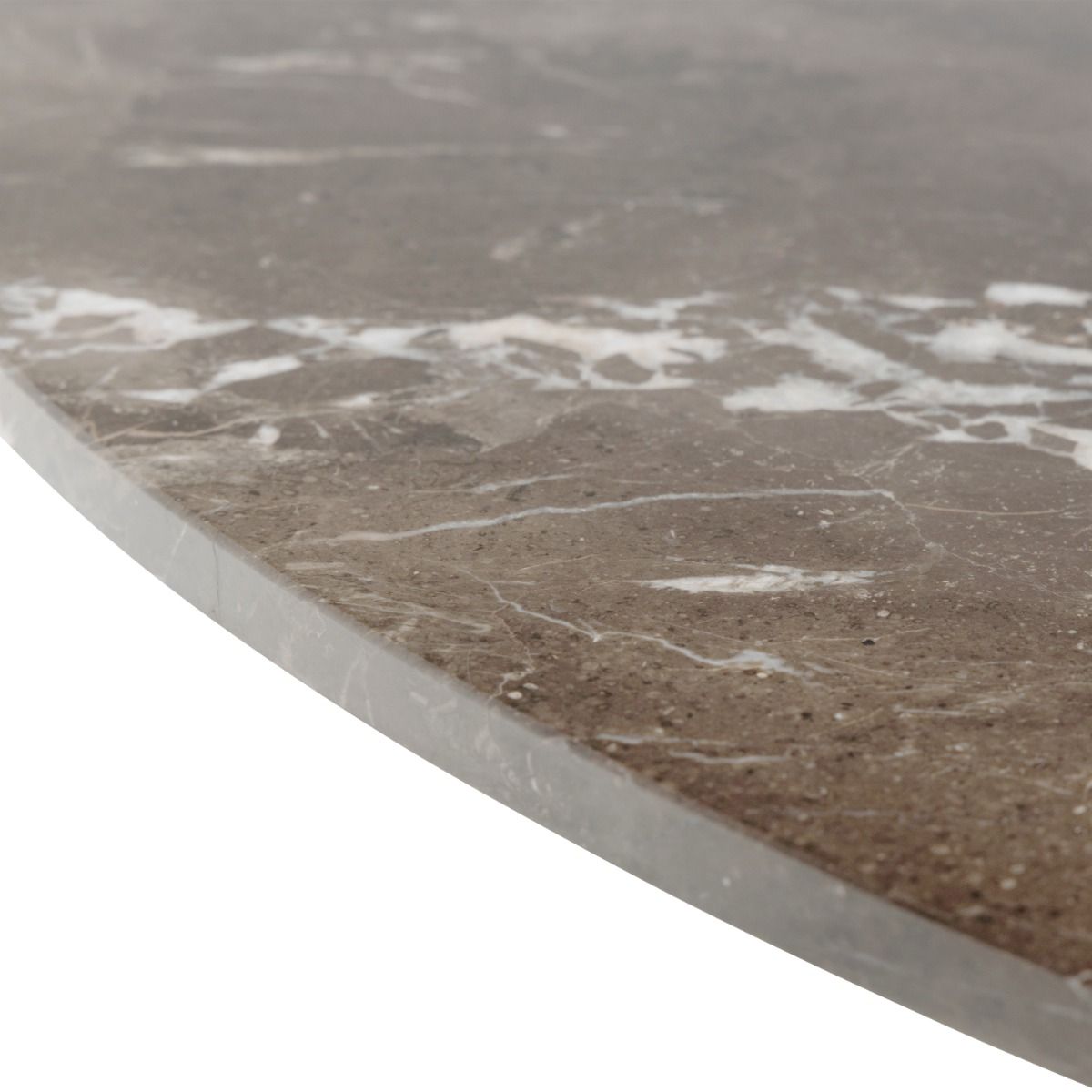 Polished Marble Dining Table for 4 People 120cm Wide Round - Heaven