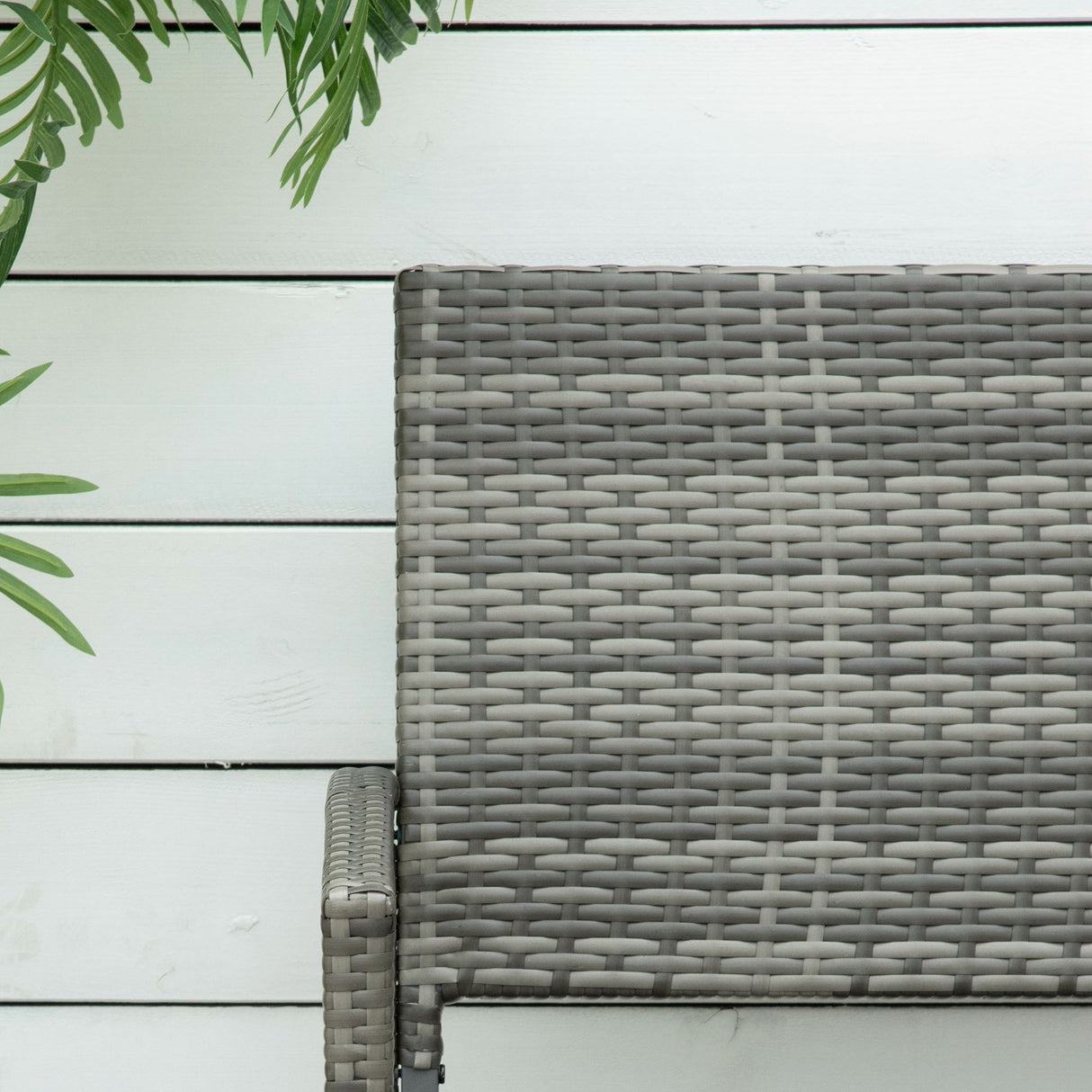 Poly Rattan 2 Seater Garden Bench With Backrest and Armrests for Patio - Velmora