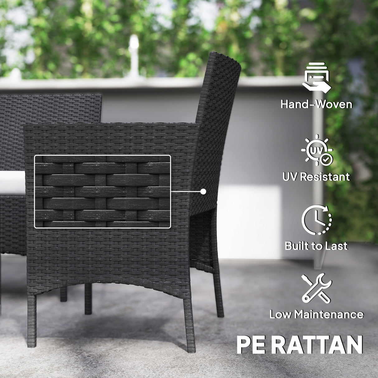 Poly Rattan 4 Piece Garden Furniture Sofa Set With Loveseat And Armchairs - Velmora