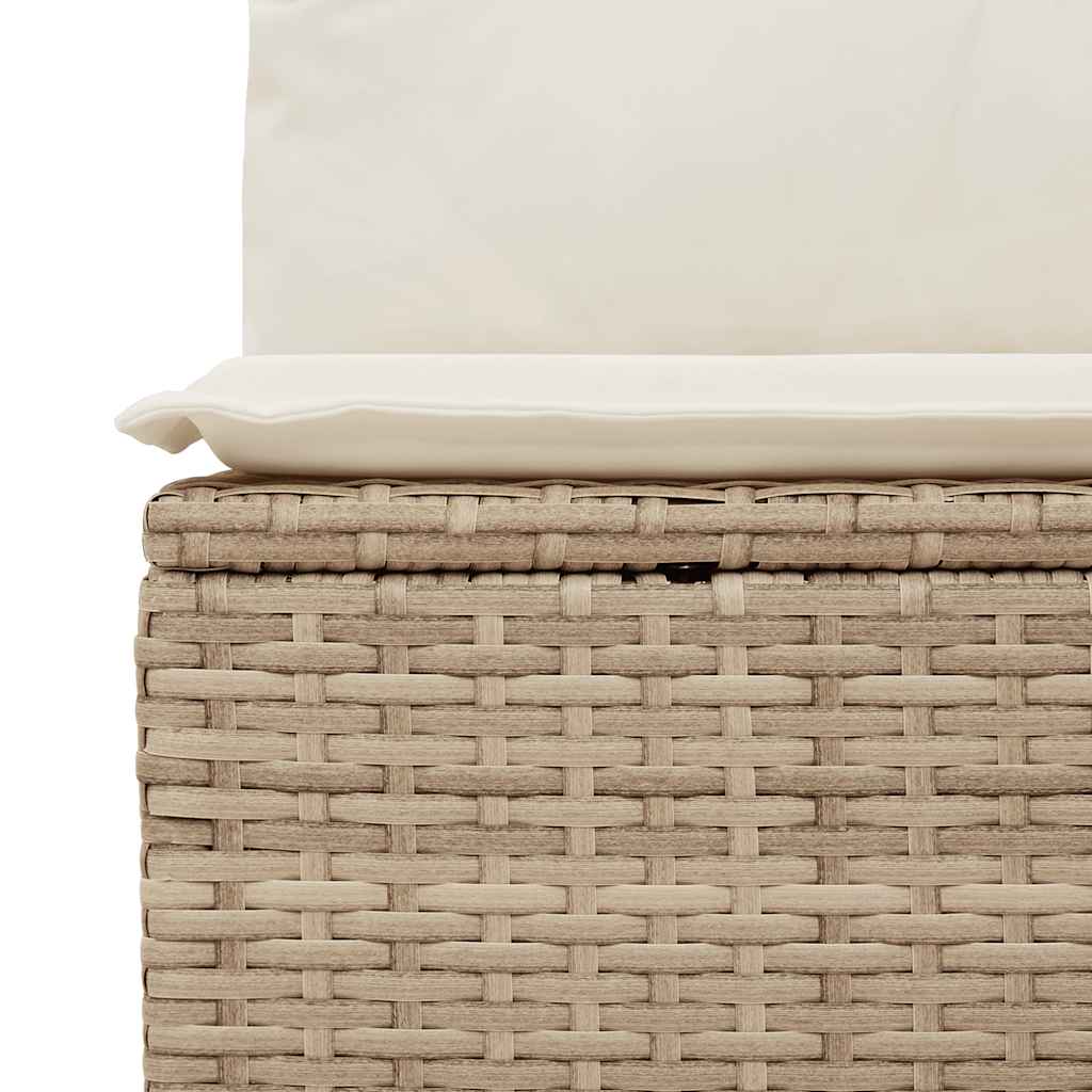 Poly Rattan Garden 2 Seater Sofa With Cushions And Storage - Vantage Home