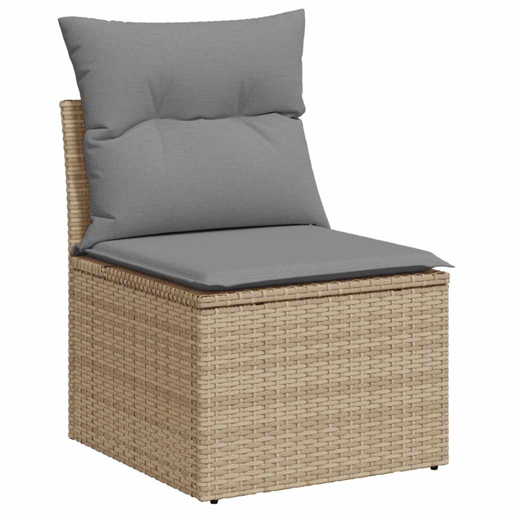Poly Rattan Garden 2 Seater Sofa With Cushions And Storage - Vantage Home