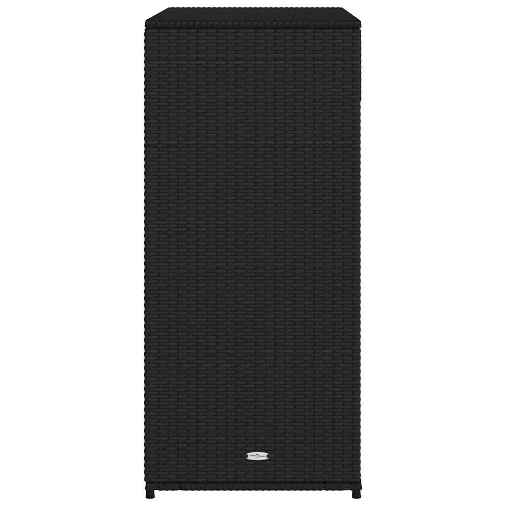 Poly Rattan Garden Storage Cabinet 105cm Wide With 2 Doors 2 Drawers - Vantage Home
