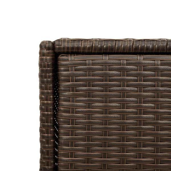 Poly Rattan Garden Storage Cabinet 105cm Wide With 2 Doors 2 Drawers - Vantage Home