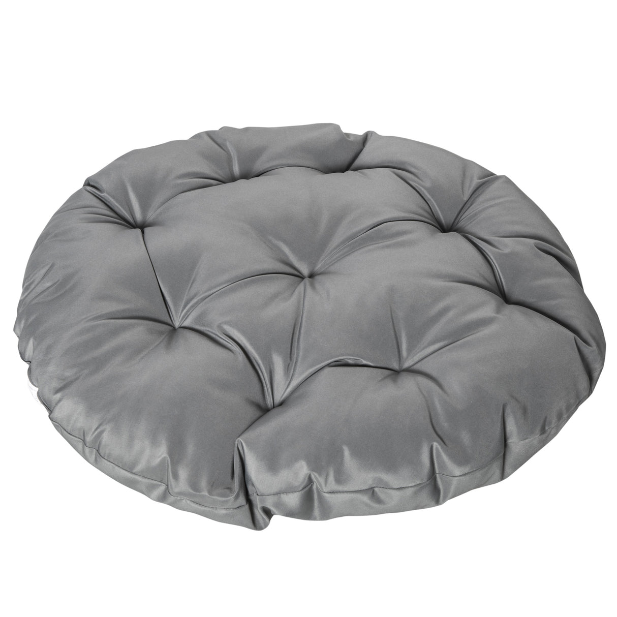 Poly Rattan Swivel Papasan Moon Lounge Garden Bowl Chair Round - Velmora