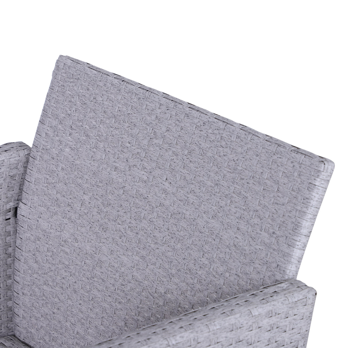 Poly Rattan Wicker Adjustable Recliner Sun Lounger Set of 2 With Storage Side Table - Velmora