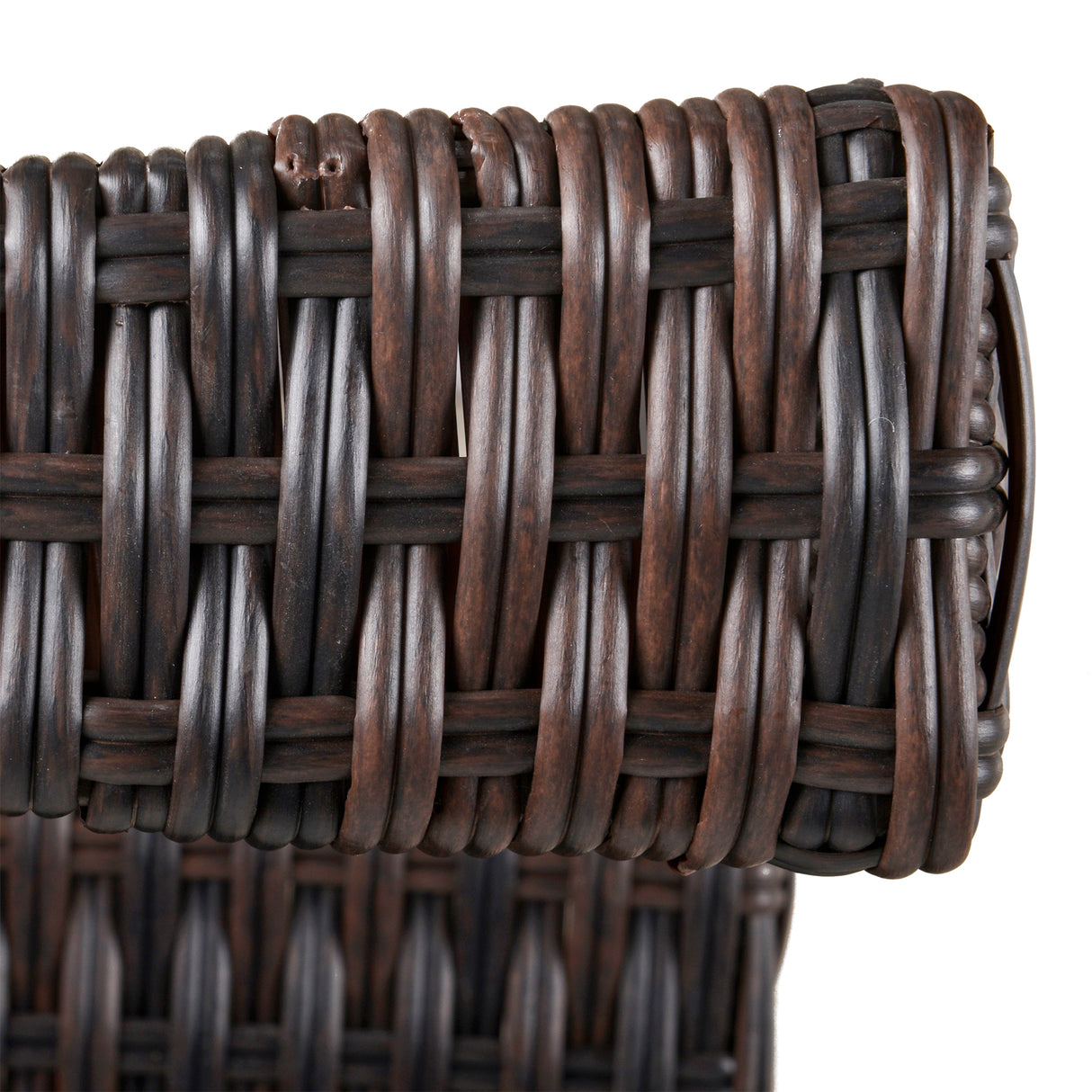 Poly Rattan Wicker Garden Rocking Armchair With Cushion - Velmora