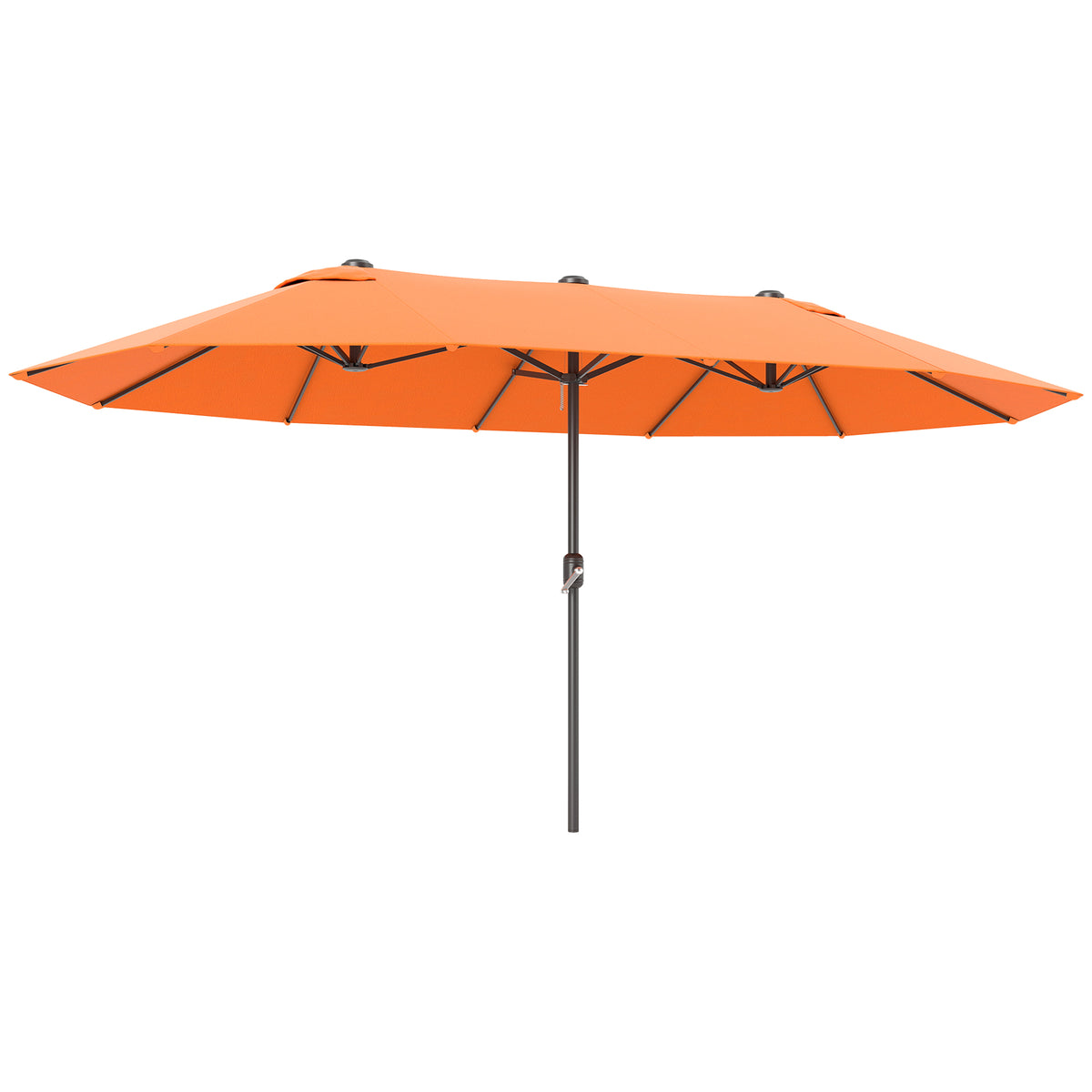 Polyester Double Sided Parasol Umbrella 455cm Width x 265cm Depth - Velmora