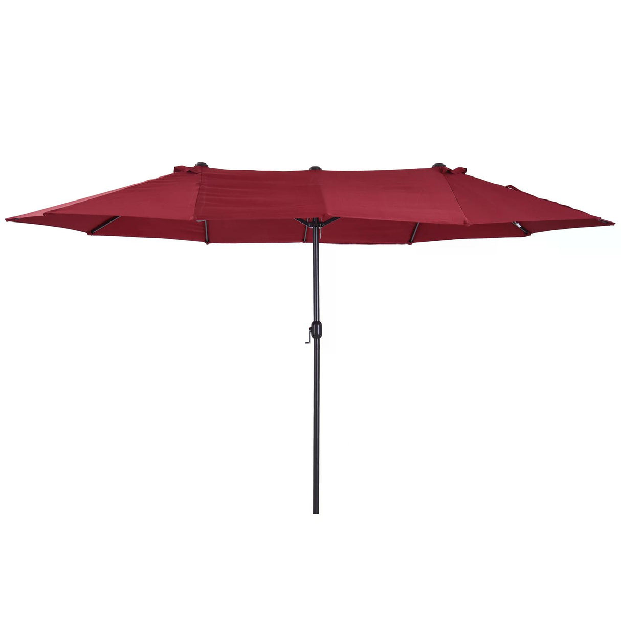 Polyester Double Sided Parasol Umbrella 460cm Width x 270cm Depth - Velmora