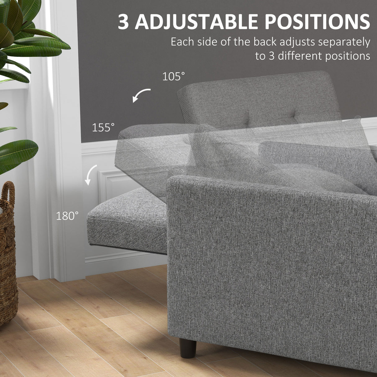 Polyester Fabric 1 Seater Sofa Bed 69cm Wide With 1 Pillow - Velmora