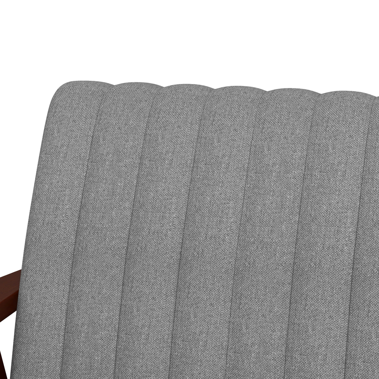 Polyester Fabric Accent Chair 64cm Wide With Wooden Frame - Velmora