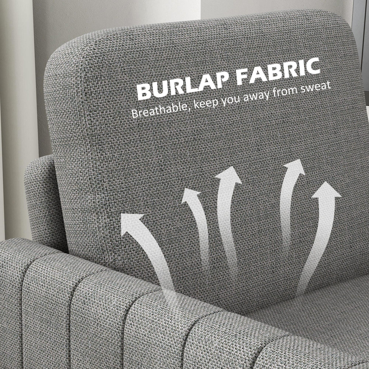 Polyester Fabric Armchair 78cm Wide - Velmora