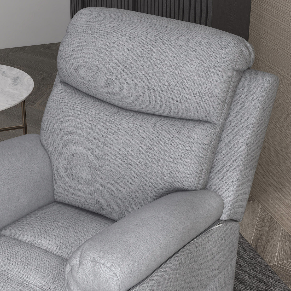 Polyester Fabric Electric Recliner Chair 83cm Wide - Velmora