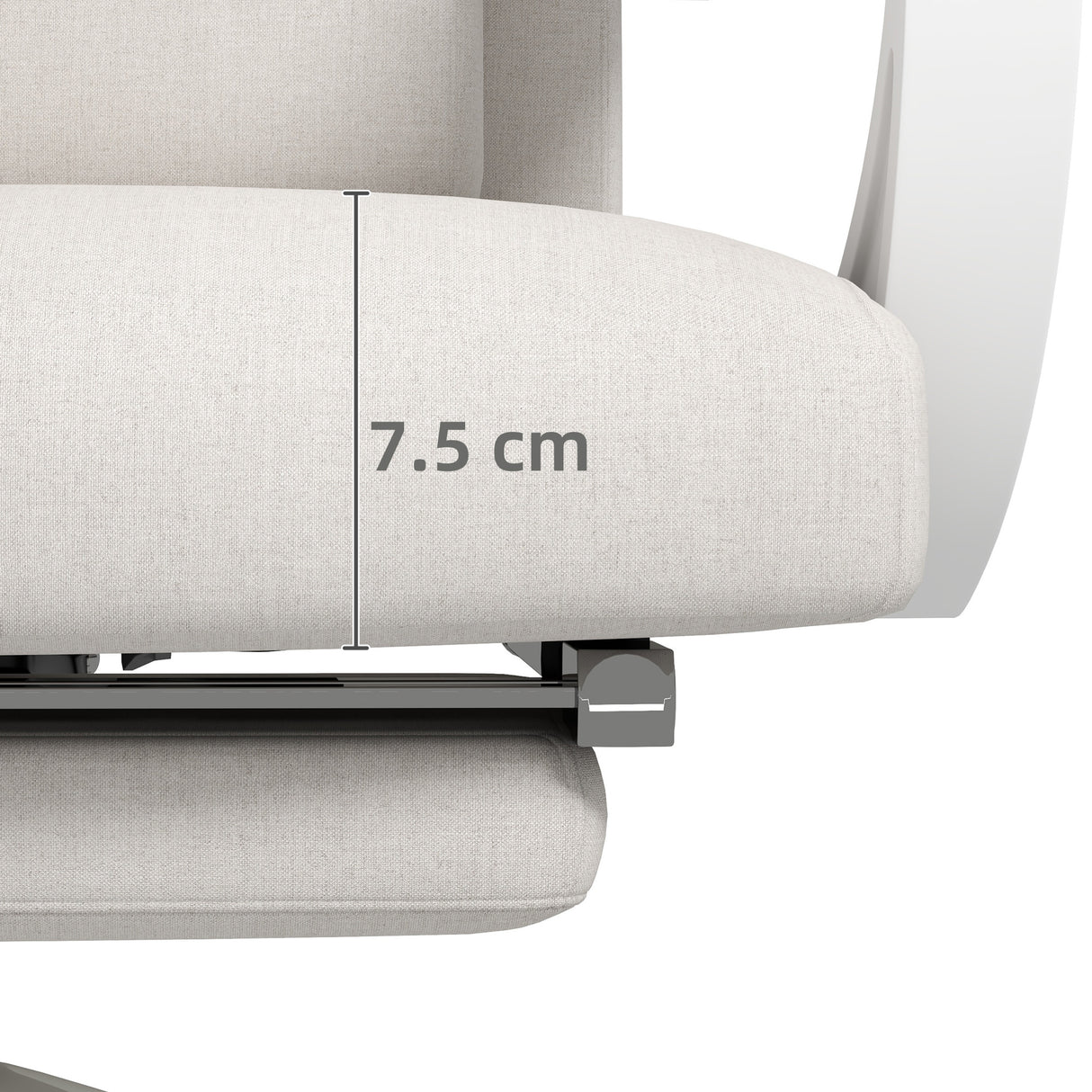 Polyester Fabric Home And Office Chair 62cm Wide High Back - Velmora