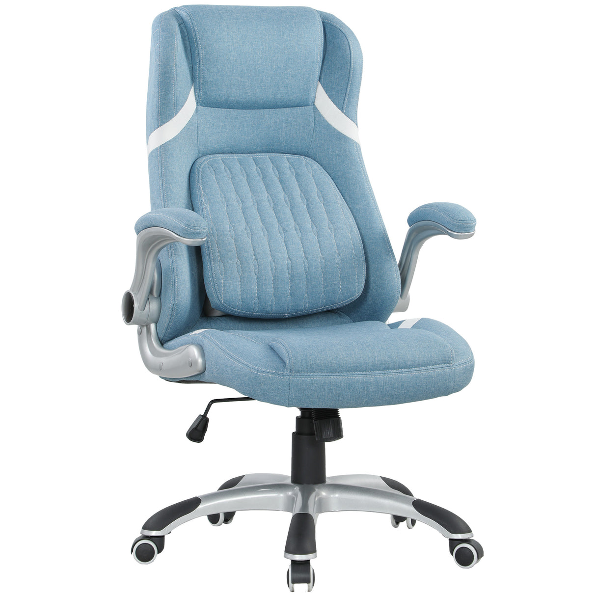 Polyester Fabric Home And Office Chair 68cm Wide High Back - Velmora