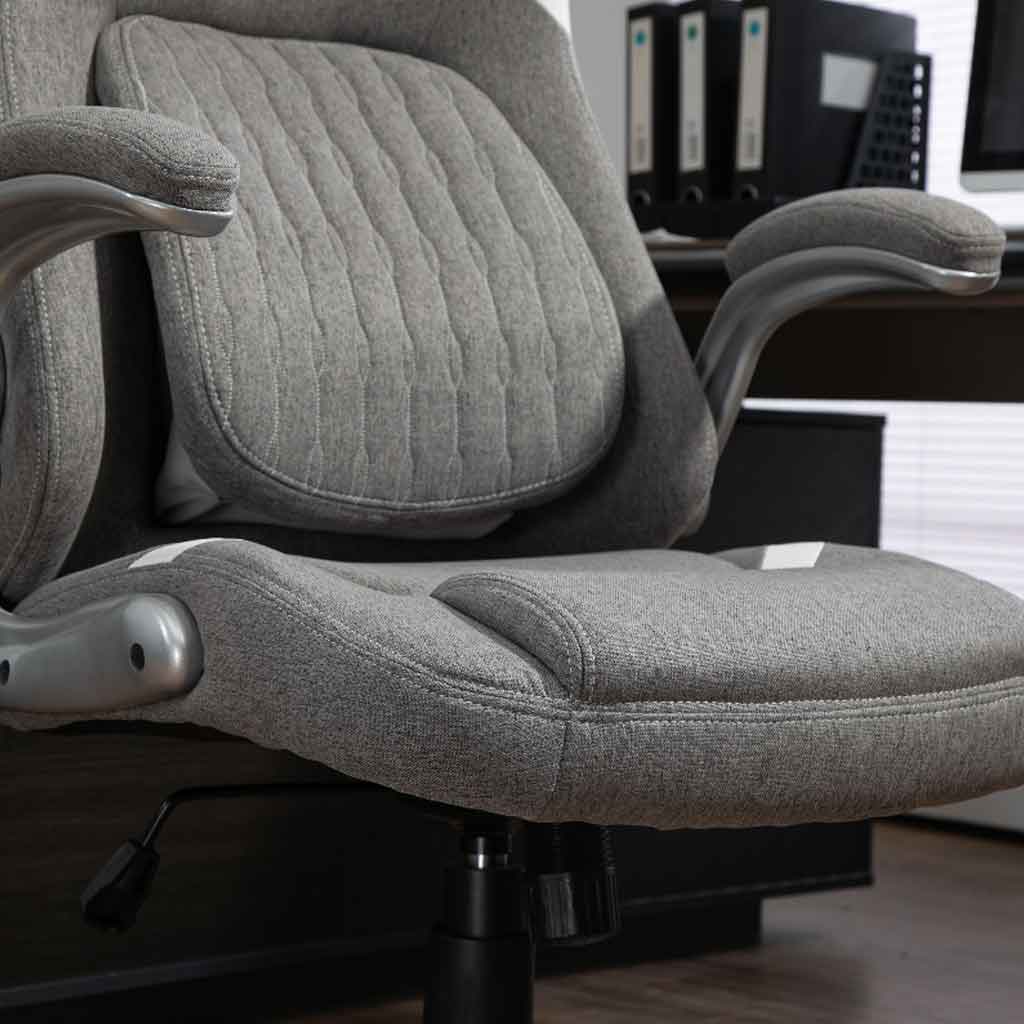 Polyester Fabric Home And Office Chair 68cm Wide High Back - Velmora