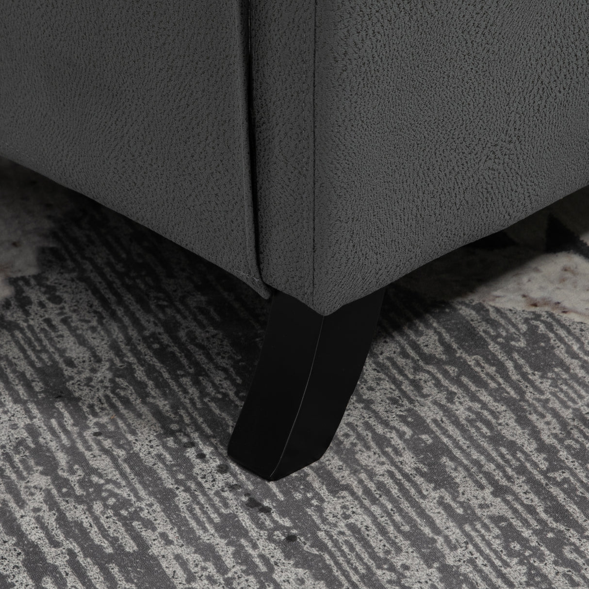 Polyester Fabric Reclining Armchair With Leg Rest 68cm Wide - Velmora