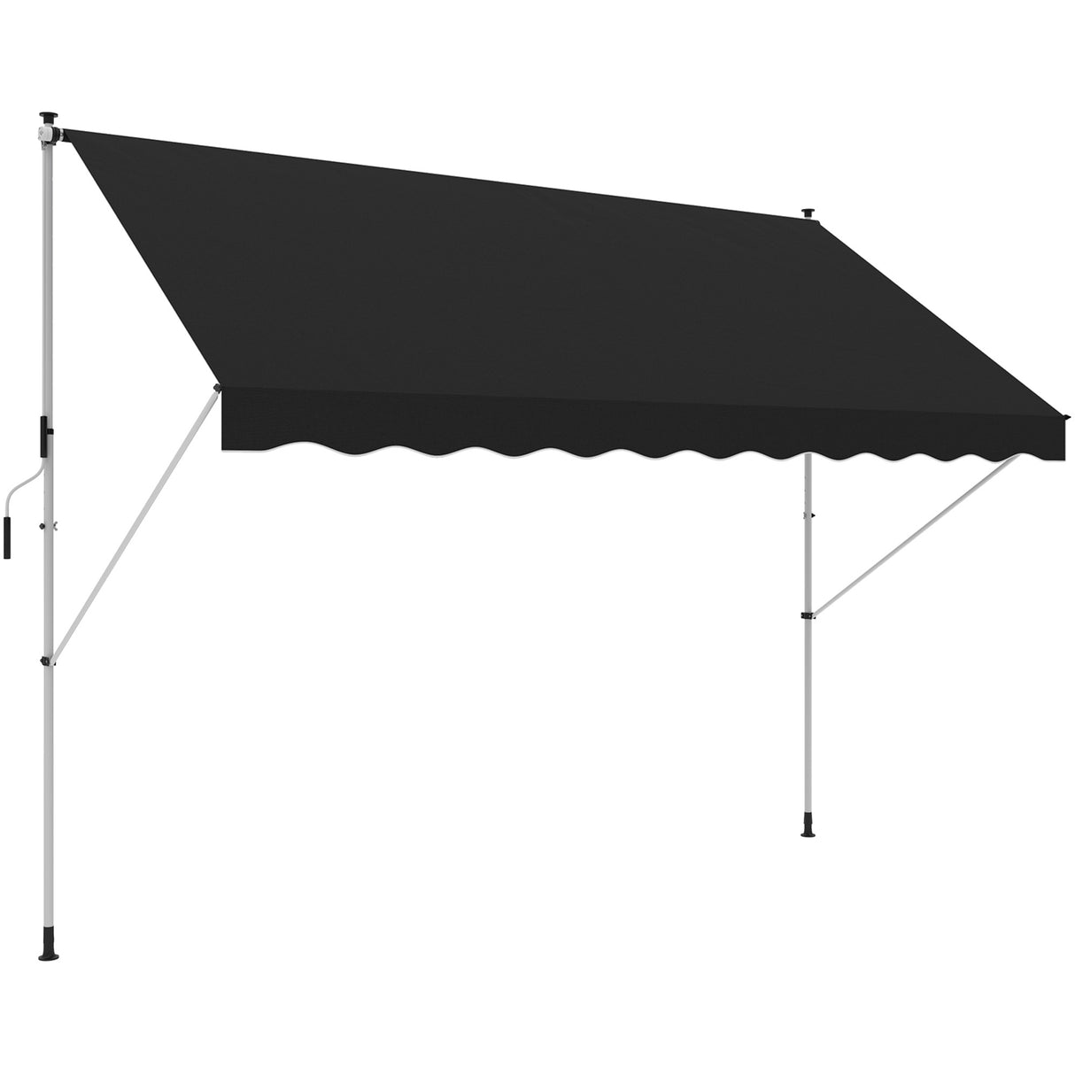 Polyester Manual Awning 300cm Wide x 175cm Depth - Velmora