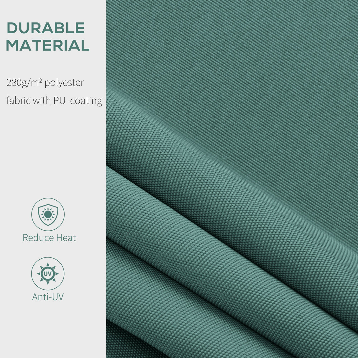 Polyester Manual Retractable Awning 250cm Wide x 237cm Depth - Velmora
