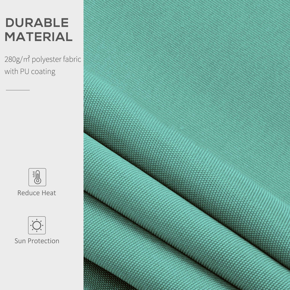 Polyester Manual Retractable Awning 295cm Wide x 250cm Depth - Velmora