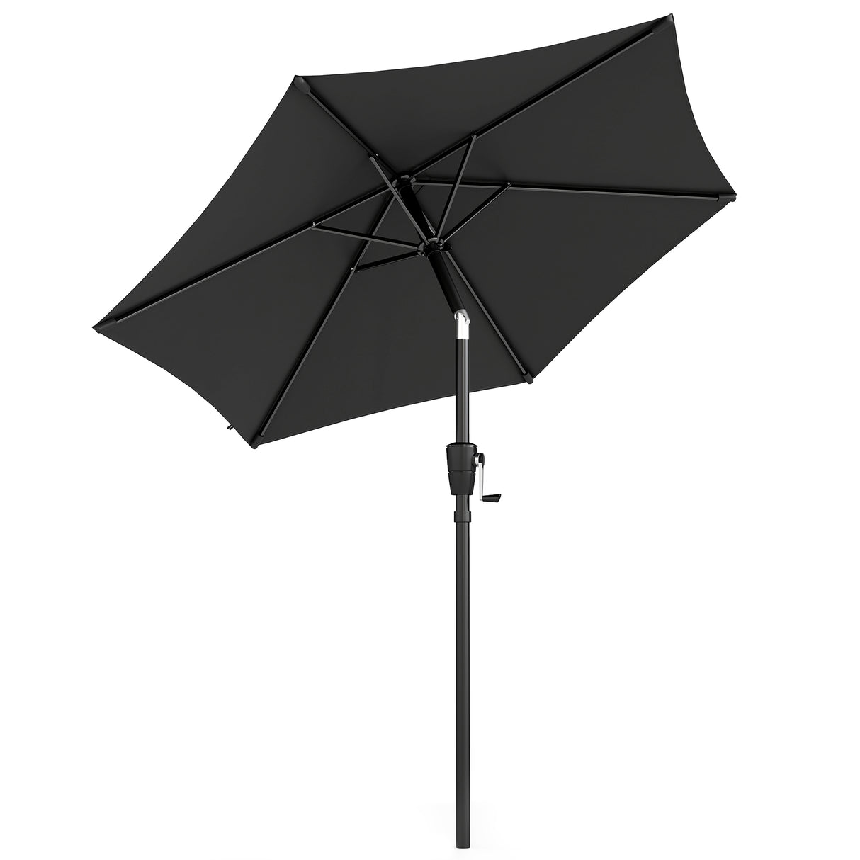 Polyester Tilting Parasol Umbrella 196cm Diameter - Velmora