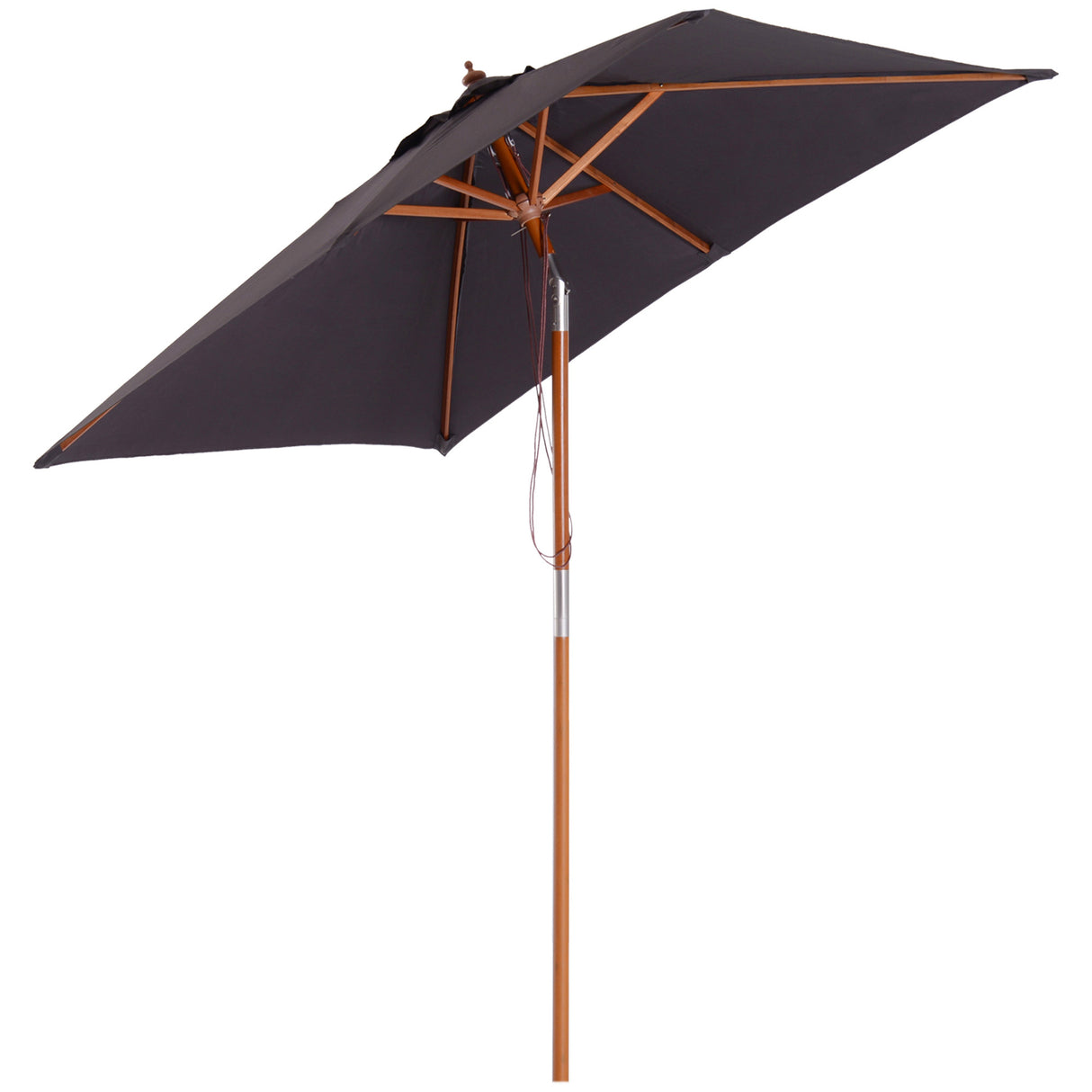Polyester Tilting Parasol Umbrella 200cm Width x 150cm Depth - Velmora