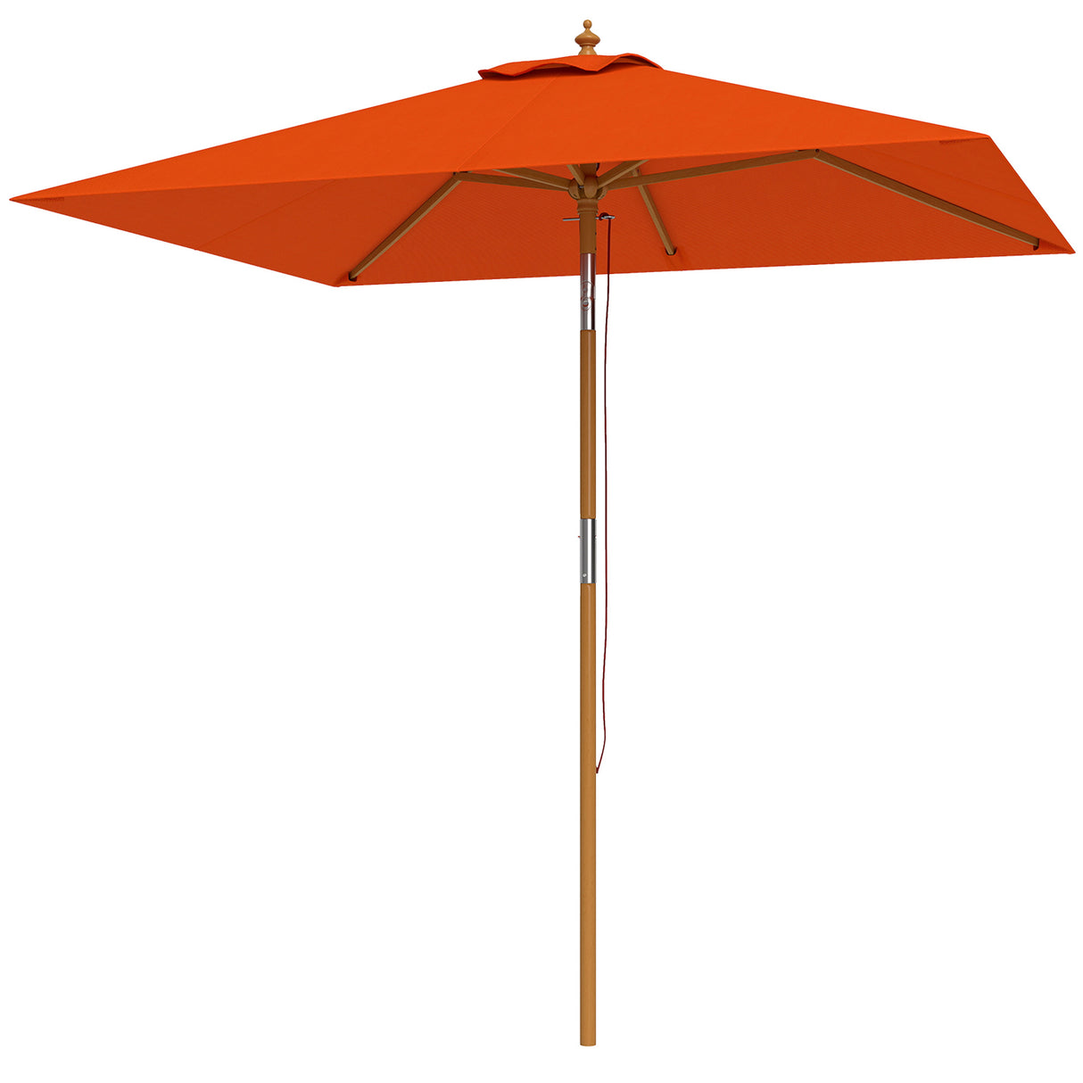 Polyester Tilting Parasol Umbrella 200cm Width x 150cm Depth - Velmora
