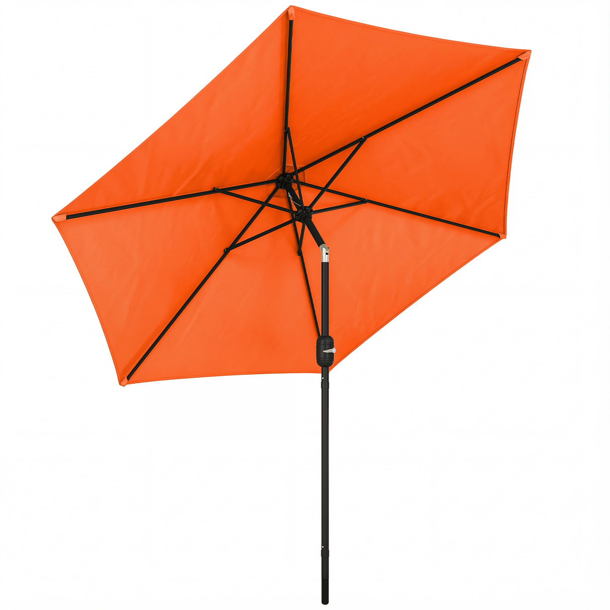 Polyester Tilting Parasol Umbrella 265cm Diameter - Velmora