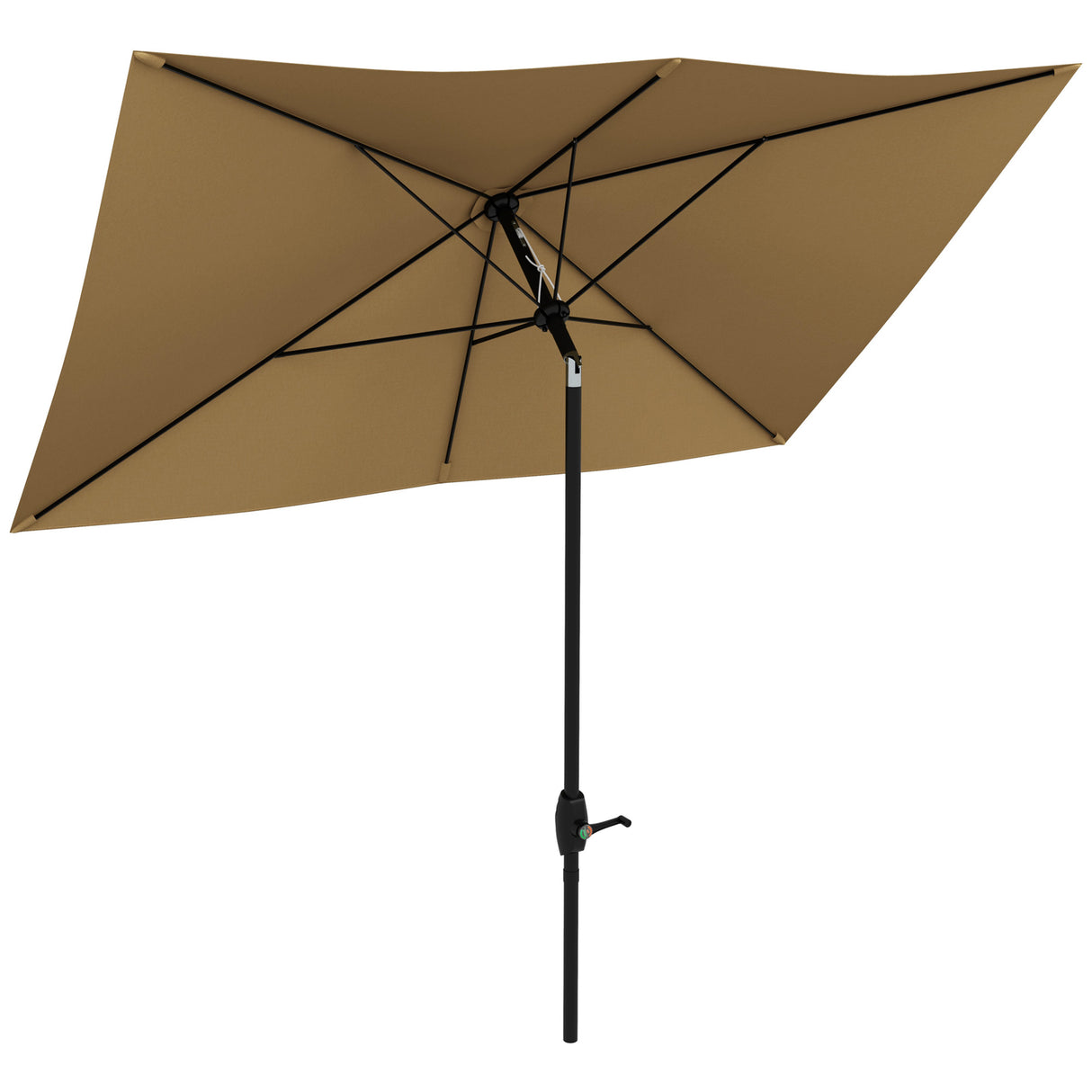 Polyester Tilting Parasol Umbrella 290cm Width x 200cm Depth - Velmora