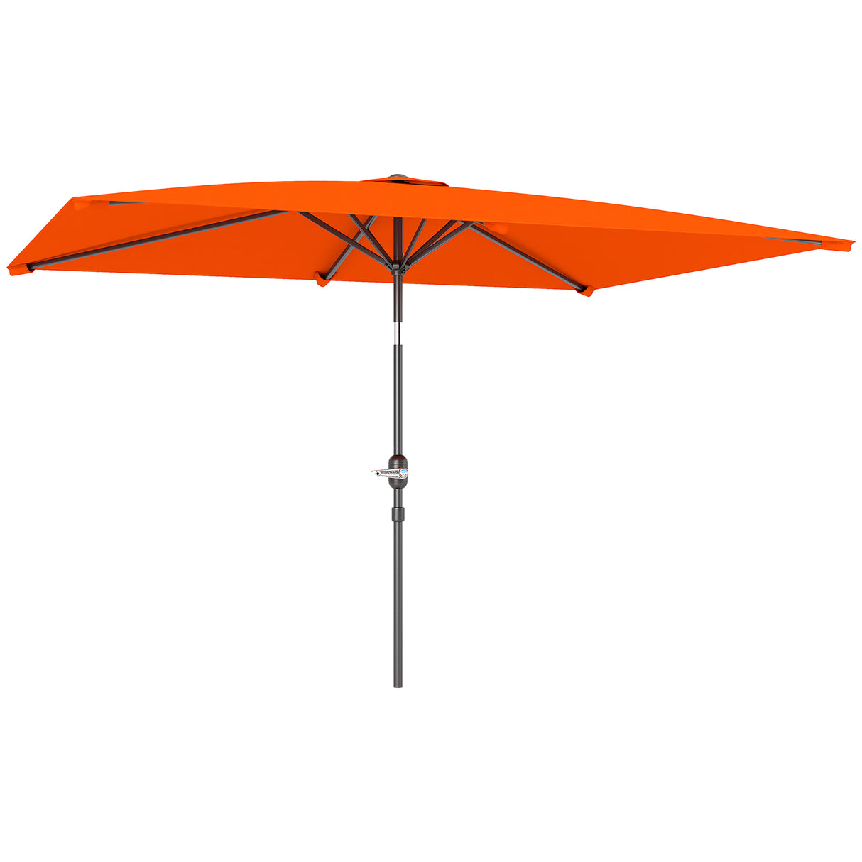 Polyester Tilting Parasol Umbrella 295cm Width x 195cm Depth - Velmora
