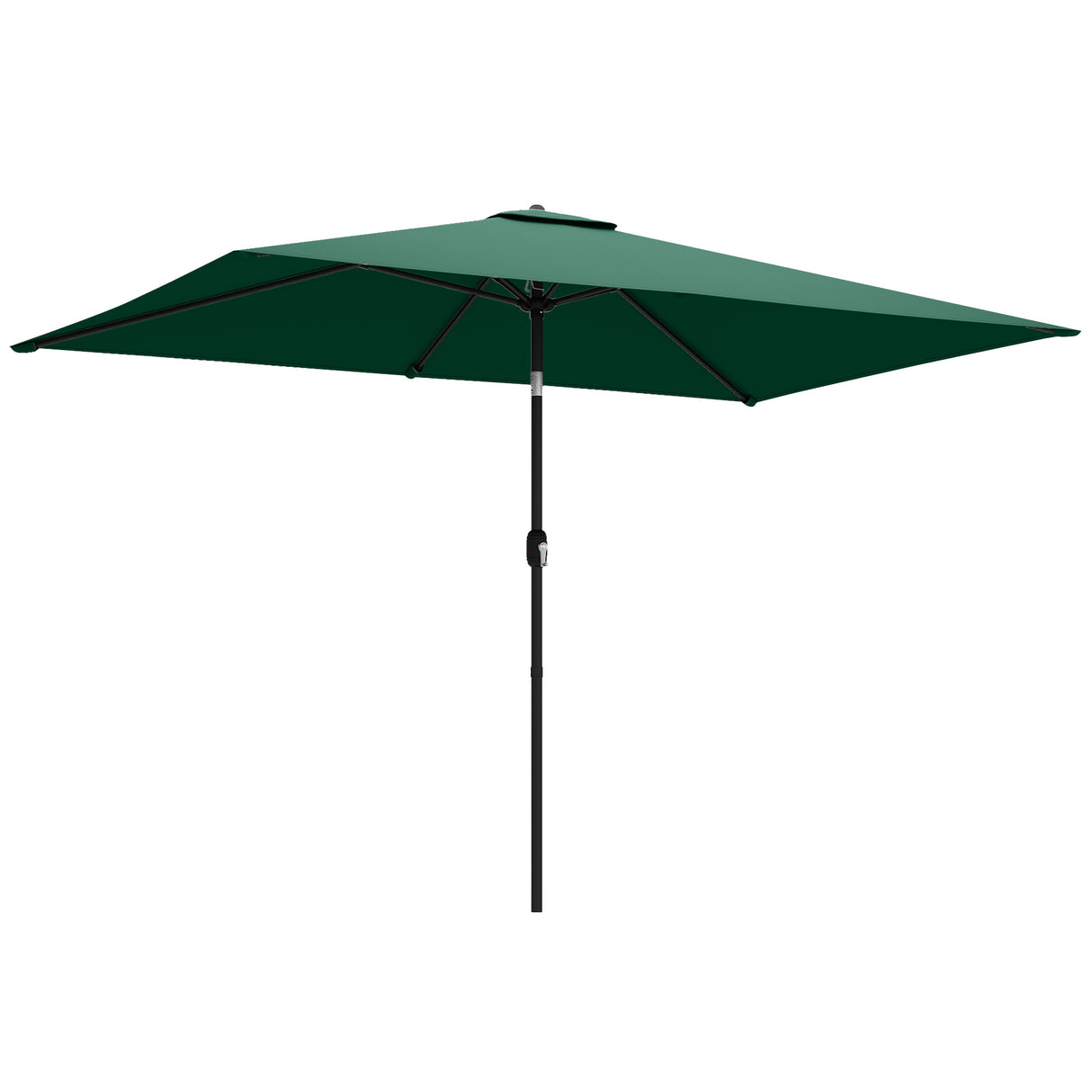Polyester Tilting Parasol Umbrella 300cm Width x 200cm Depth - Velmora