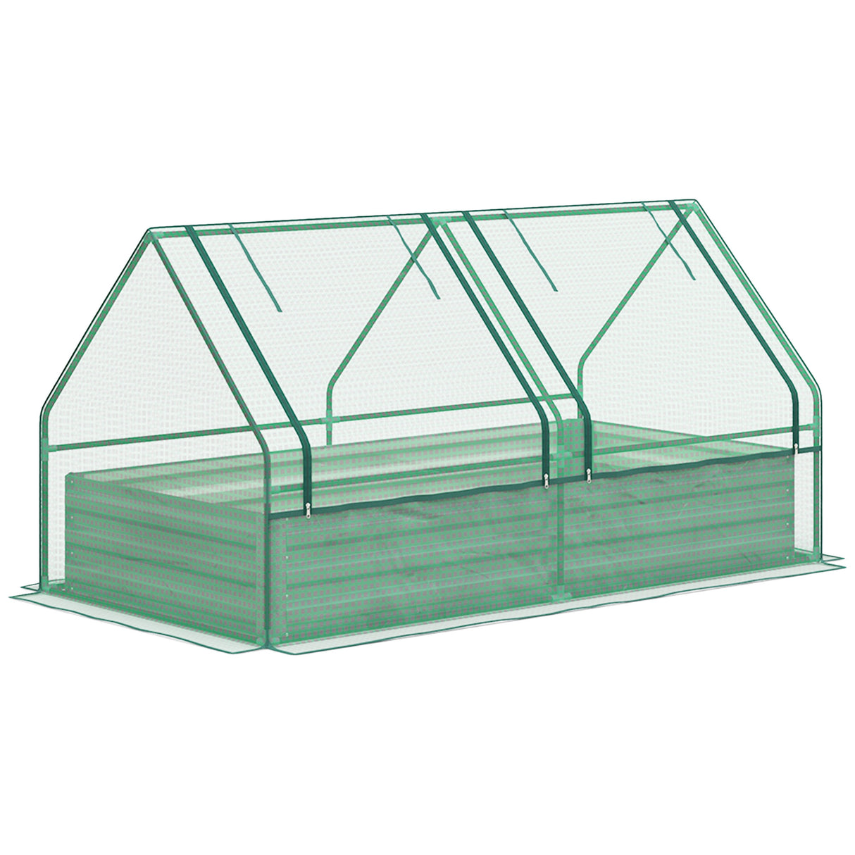 Polyethylene Outdoor Garden Planter Box 185cm Wide - Velmora