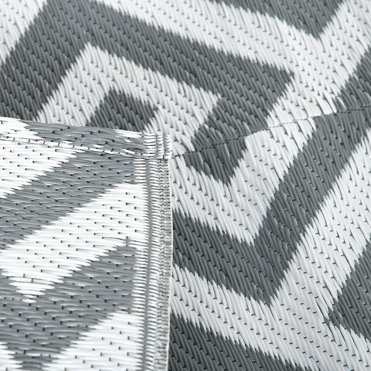 Polypropylene Outdoor Reversible Plastic Straw Rug 243cm Wide - Velmora