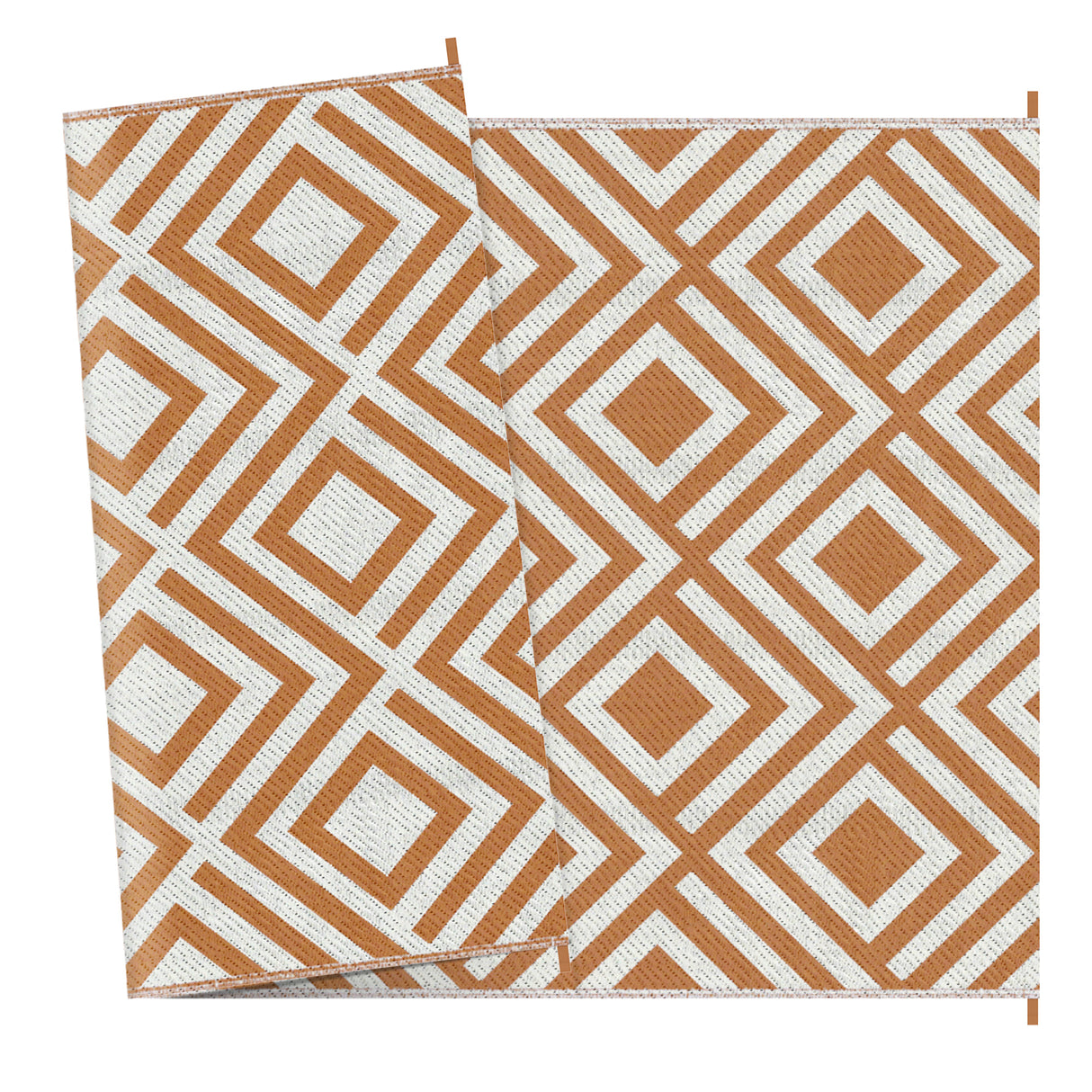 Polypropylene Outdoor Reversible Plastic Straw Rug 274cm Wide With Carry Bag - Velmora