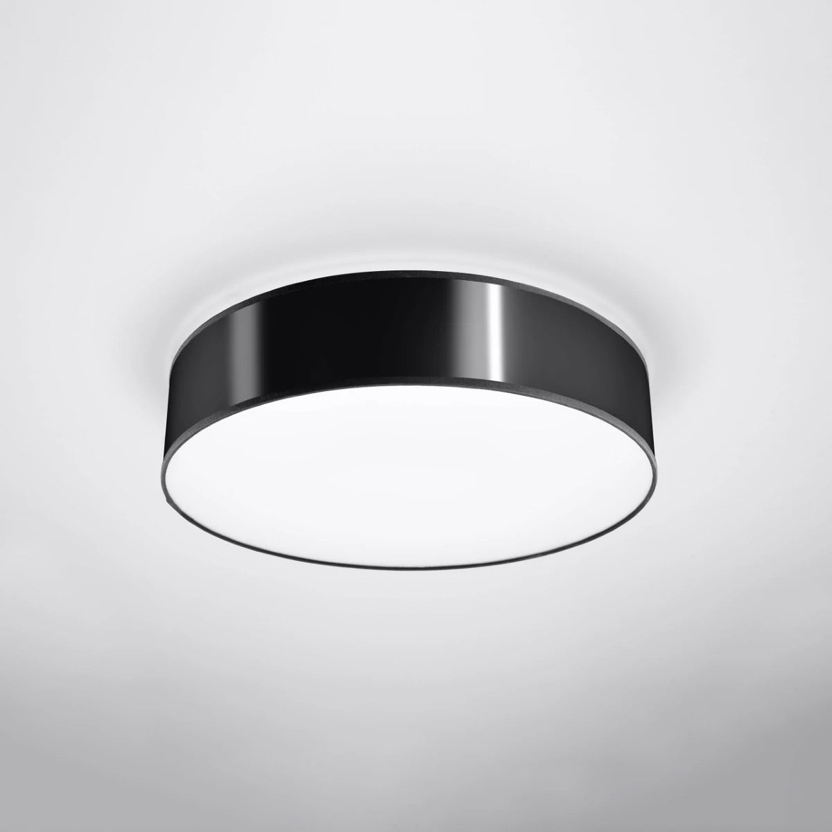 PVC Ceiling Light Round With Arena 45 Lamp - Spanish Orange