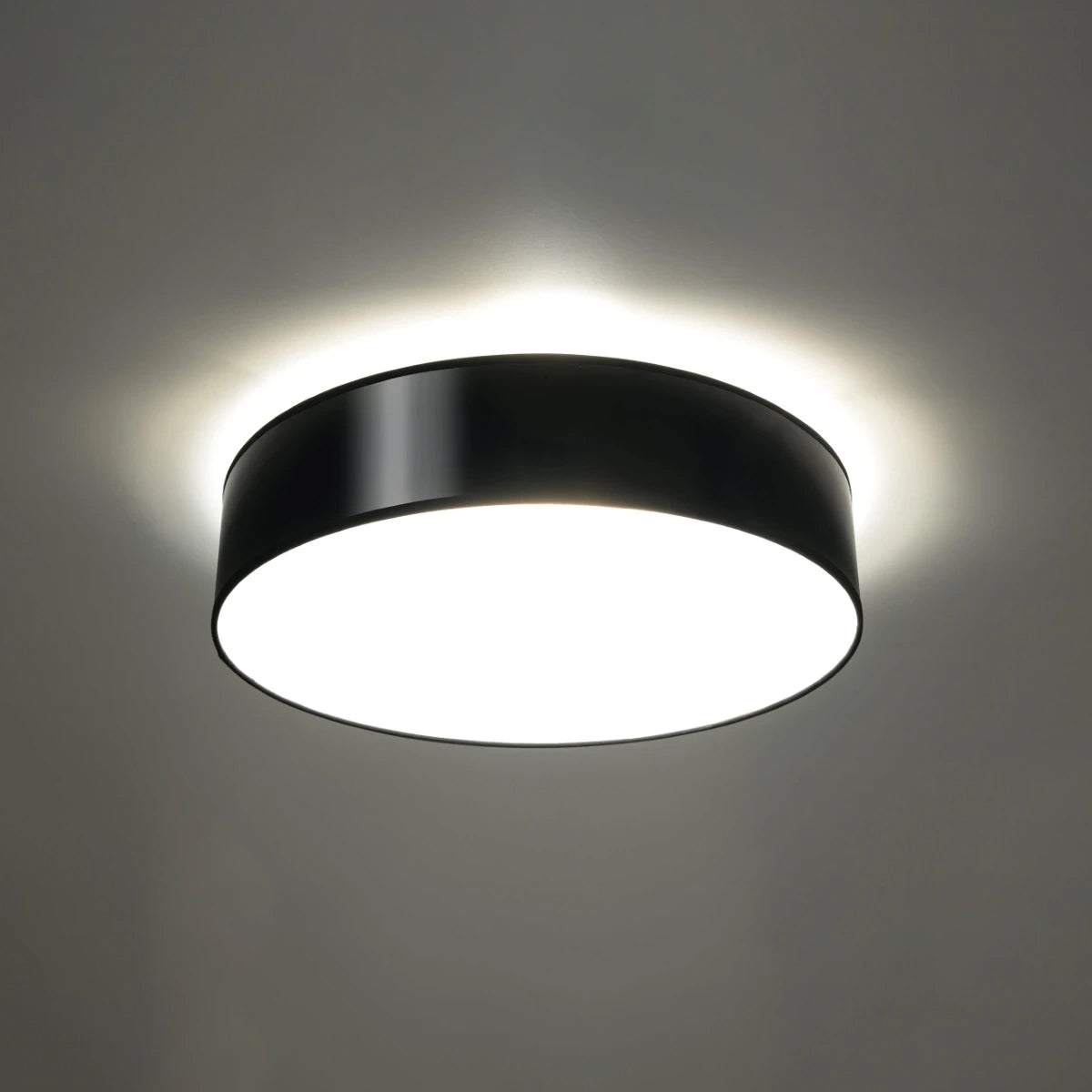 PVC Ceiling Light Round With Arena 45 Lamp - Spanish Orange
