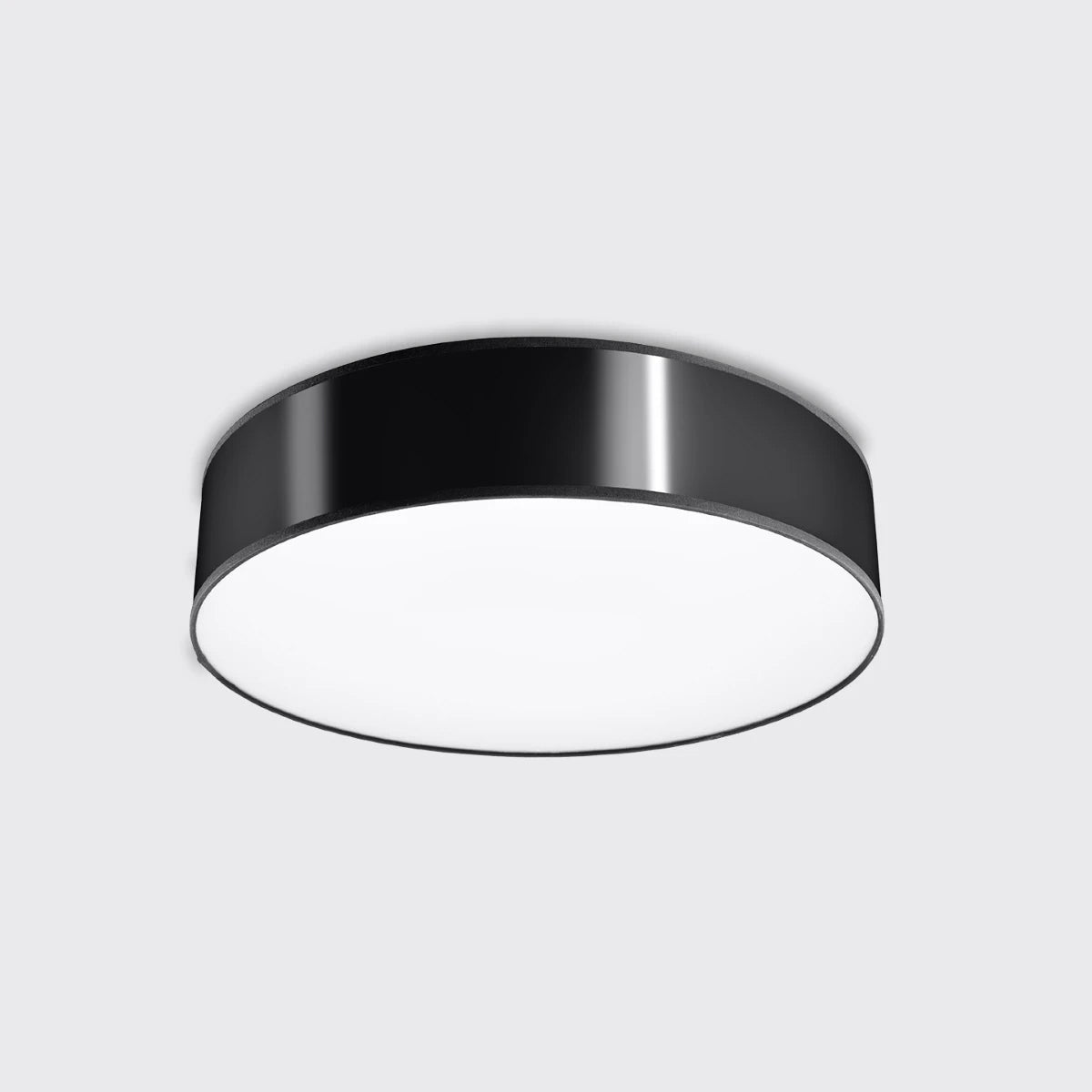 PVC Ceiling Light Round With Arena 55 Lamp - Spanish Orange