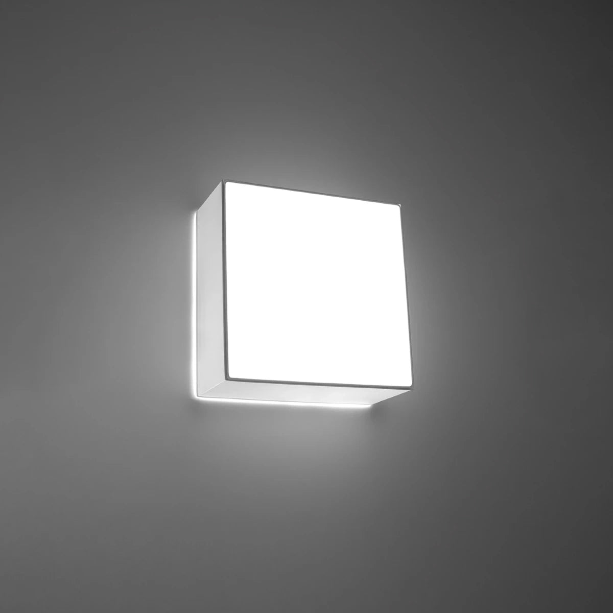 PVC Ceiling Light Square With Horus Lamp - Spanish Orange