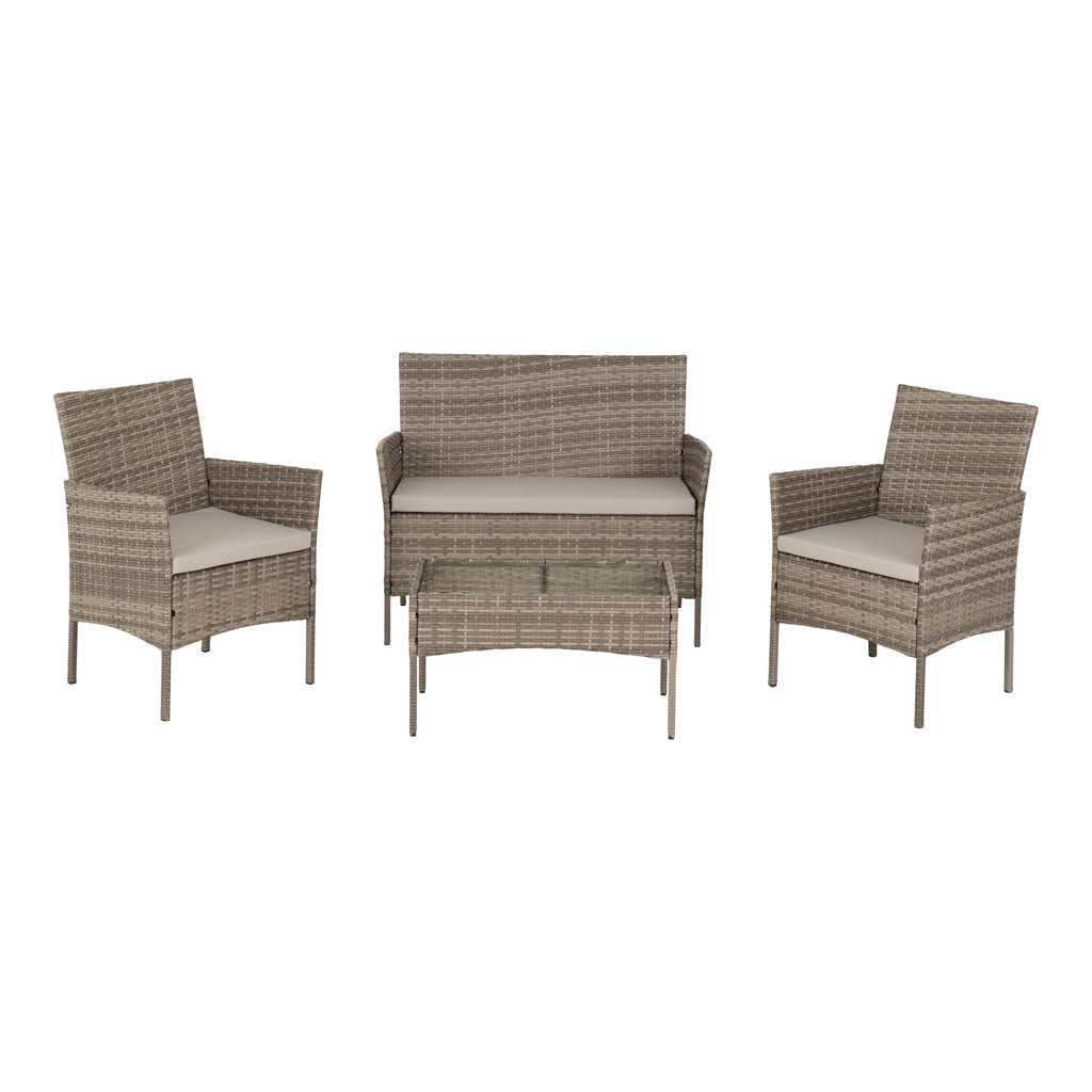 Rattan Garden Set 4 Piece - Willow