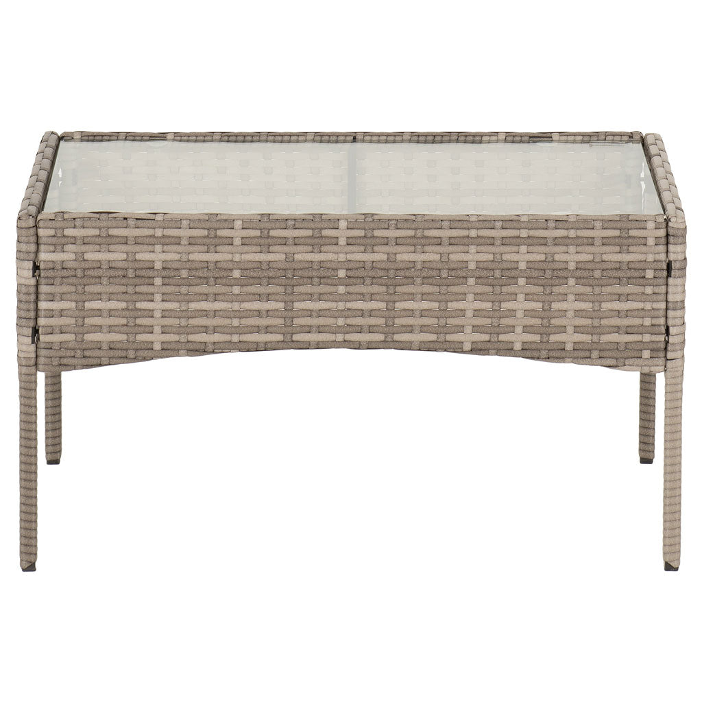 Rattan Garden Set 4 Piece - Willow