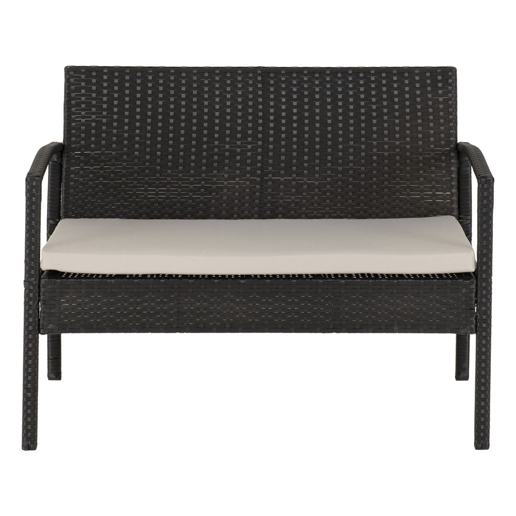 Rattan Garden Set 4 Piece With Coffee Table - Cedar