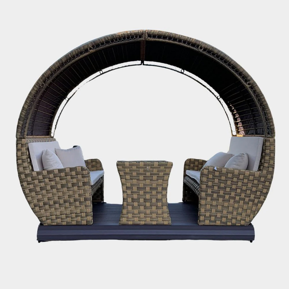 Rattan Weave Garden Seating Set Sliding - Ellington