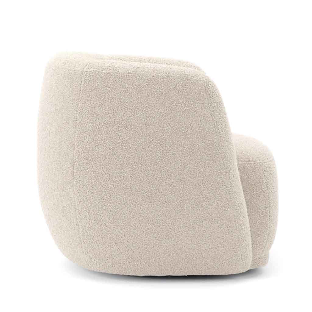 Sherpa Fabric Tub Chair - Clay