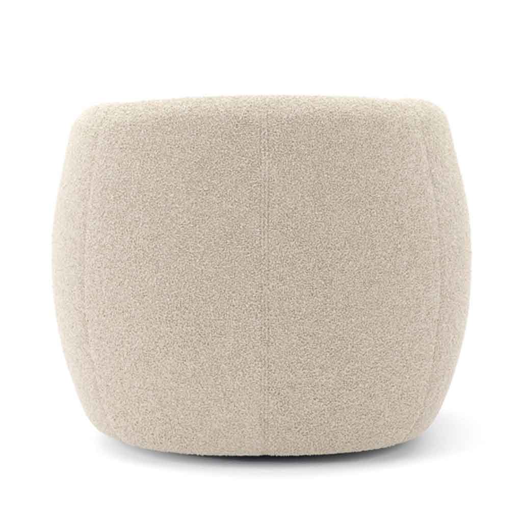 Sherpa Fabric Tub Chair - Clay