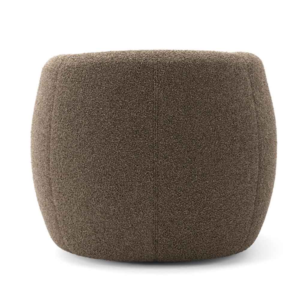 Sherpa Fabric Tub Chair - Clay