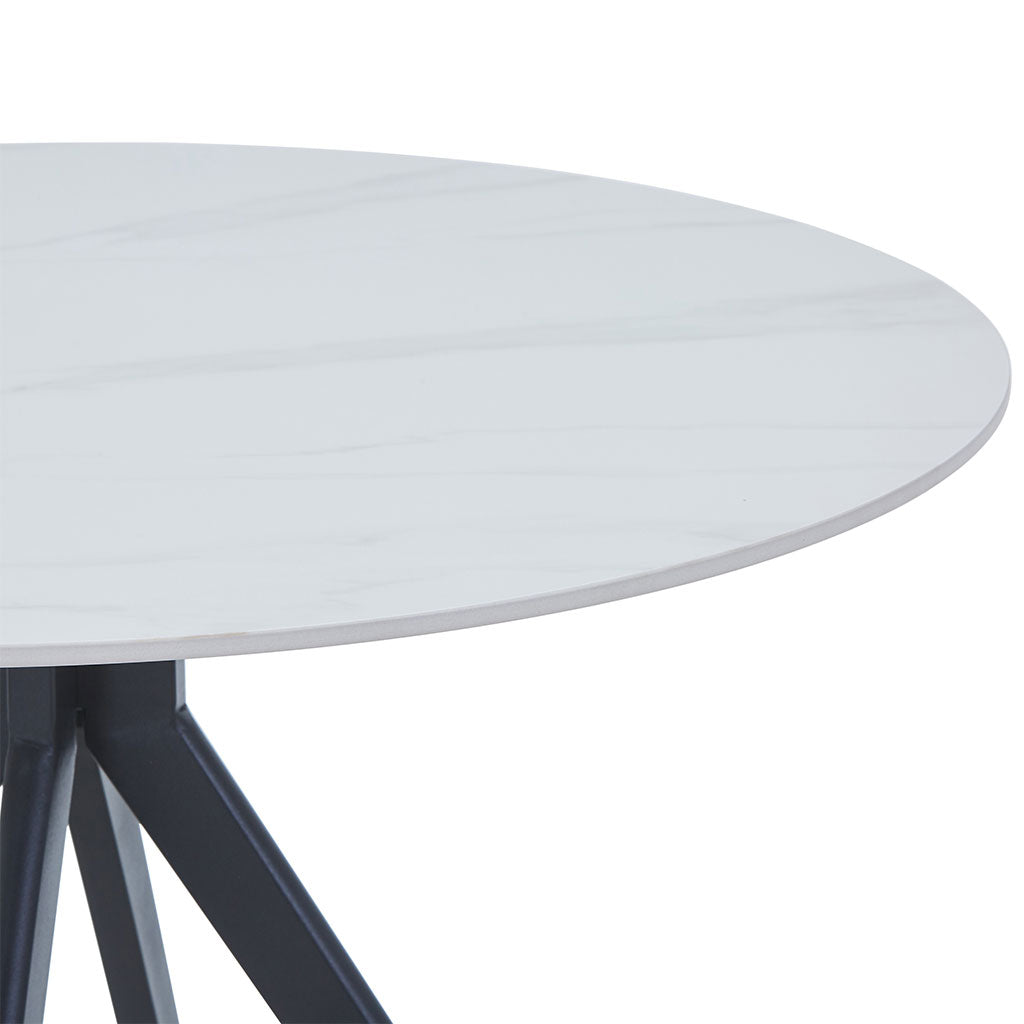 Sintered Stone Dining Table for 4 People Round - Aspen