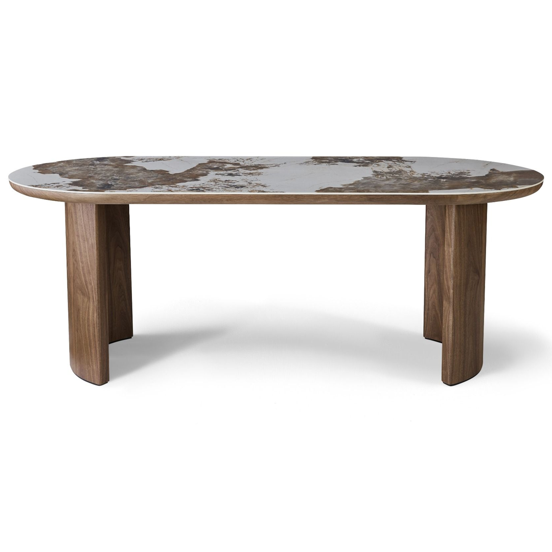 Sintered Stone Dining Table in Oval for 6 to 8 People - Isabella