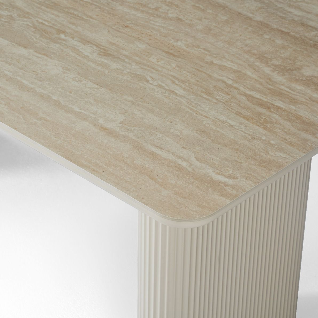 Sintered Stone Dining Table in Rectangular for 6 to 8 People - Marlow