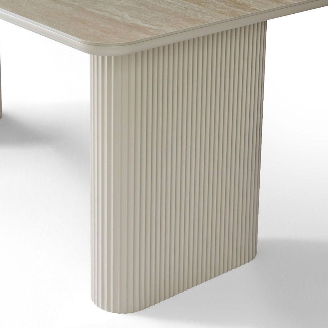 Sintered Stone Dining Table in Rectangular for 6 to 8 People - Marlow