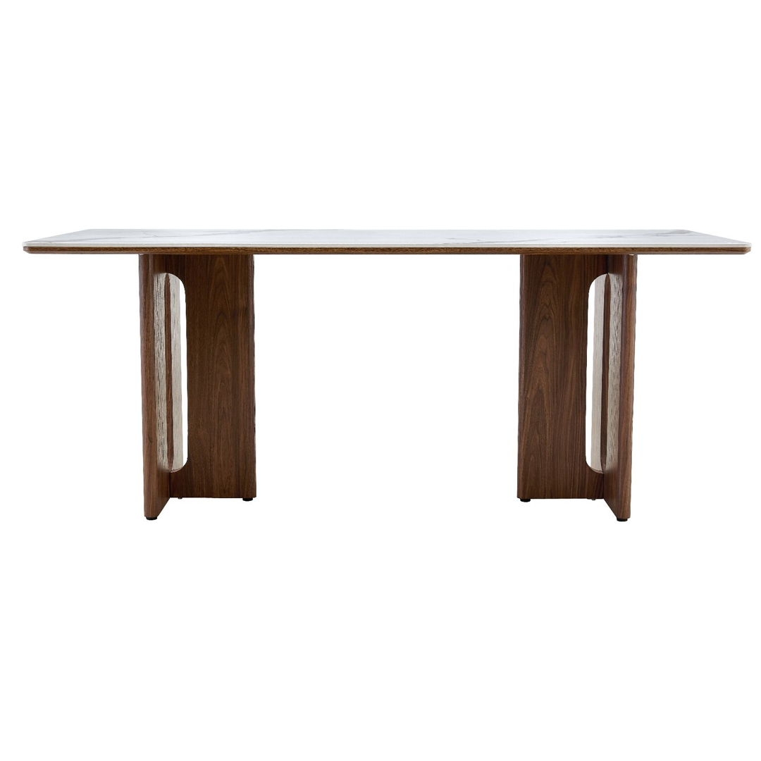 Sintered Stone Dining Table in Rectangular for 6 to 8 People - Rinato